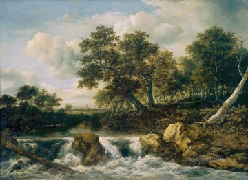  Ruisdael Canvas - Mount landscape Jacob Isaakszoon van Ruisdael river
